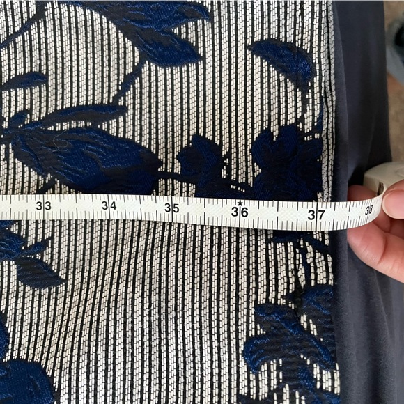 Long Jacquard Jacket | Marigold by Marilyne Baril | Size Sm/Md - Picture 11 of 13